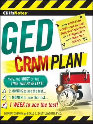 cover image of CliffsNotes GED Cram Plan